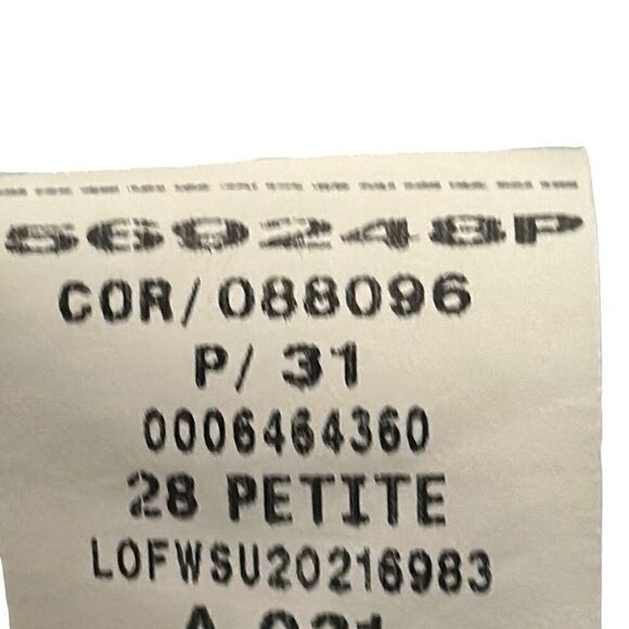 LOFT Ladies Size 28P Light Wash Distressed High Waist Raw Hem Skinny Ankle Jeans - Picture 4 of 14